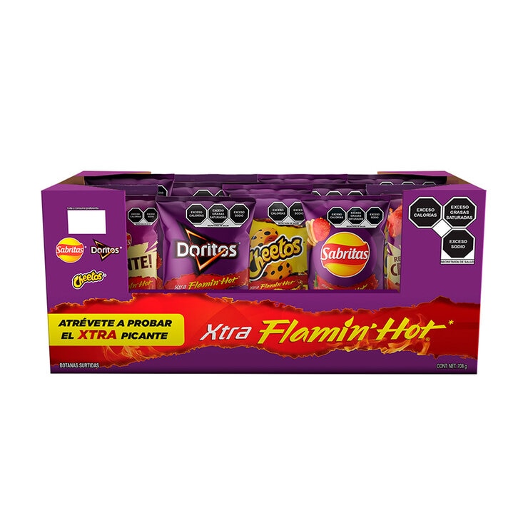 Sabritas Papas Surtidas Flaming Hot 708 g — Imagen 1 de 4