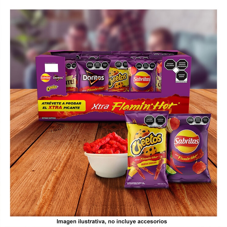 Sabritas Papas Surtidas Flaming Hot 708 g — Imagen 3 de 4