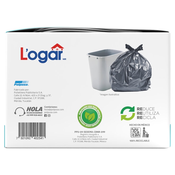 Logar Bolsas Para Basura 240 pzs de 10 l — Imagen 3 de 3