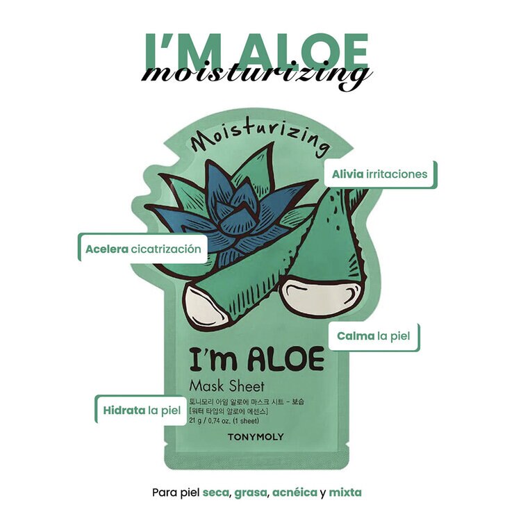 Tony Moly Aloe Pack Chok Chok 3 pzas — Imagen 3 de 4