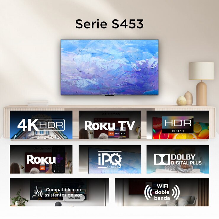 TCL Pantalla 43" 4K UHD Roku TV — Imagen 4 de 4