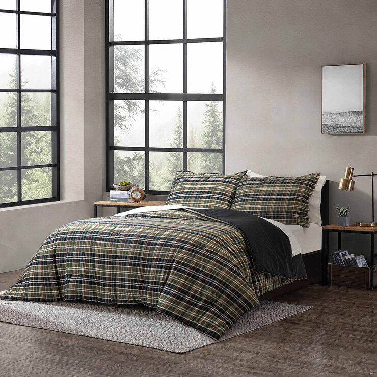 Eddie Bauer Edredon Matromonial/Queen Rugged Plaid — Imagen 1 de 2