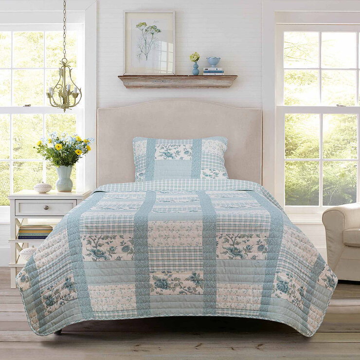 Laura Ashley Colcha Individual Heidi Patch — Imagen 1 de 4