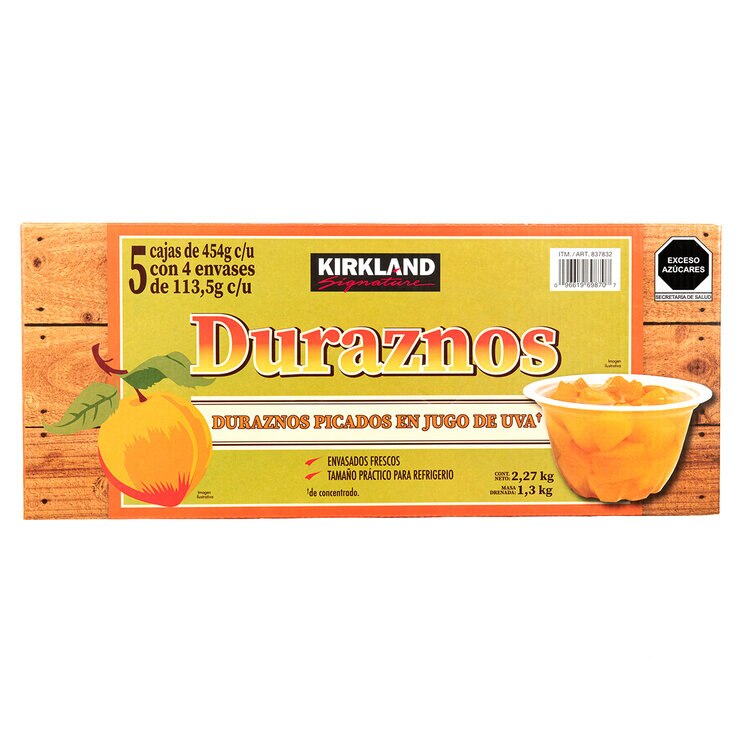 Kirkland Signature Duraznos Picados 20 pzs de 113 gr — Imagen 1 de 2
