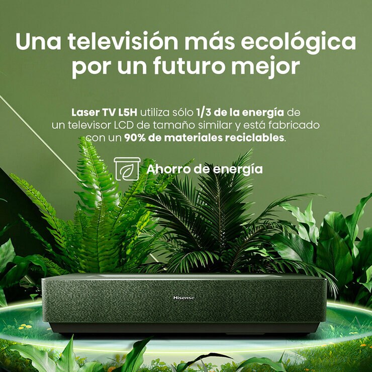 Hisense Pantalla 120" Laser TV UHD 4K Google TV + Barra HS205 — Imagen 3 de 4