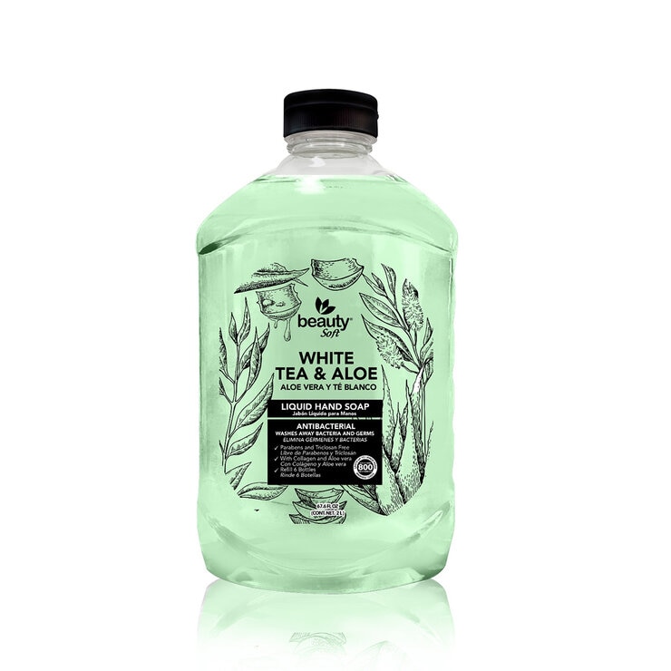 Beauty Soft Jabón Líquido para Manos 2 pzas de 2L  — Imagen 1 de 3