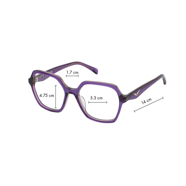 Zadig & Voltaire VZV392 Armazón Oftálmico — Imagen 3 de 4
