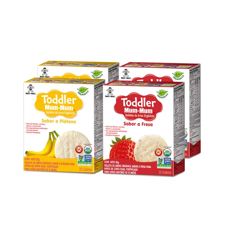 Toddler Mum-Mum Galletas de Arroz 4 pzas de 50 g — Imagen 1 de 4