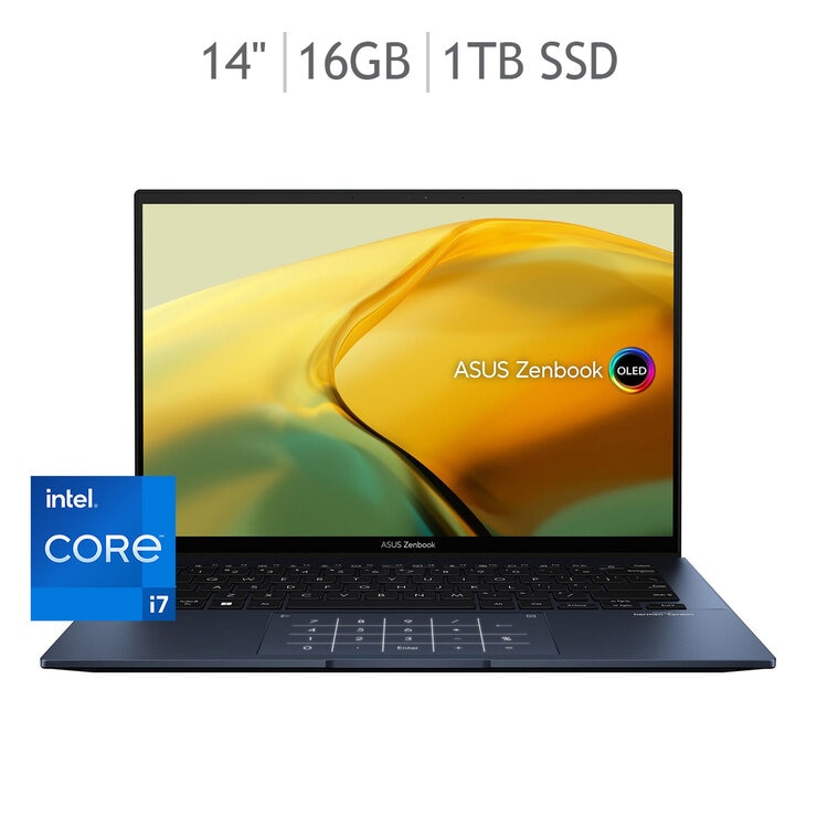 ASUS Zenbook 14 Laptop Thin & Light 14" 2.8K OLED Intel Core i7 16GB 1TB SSD — Imagen 1 de 4