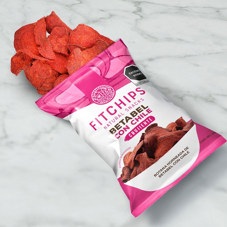 Fitchips Botana Horneada de Vegetales con Chile 12 pzas de 30 g — Imagen 3 de 4