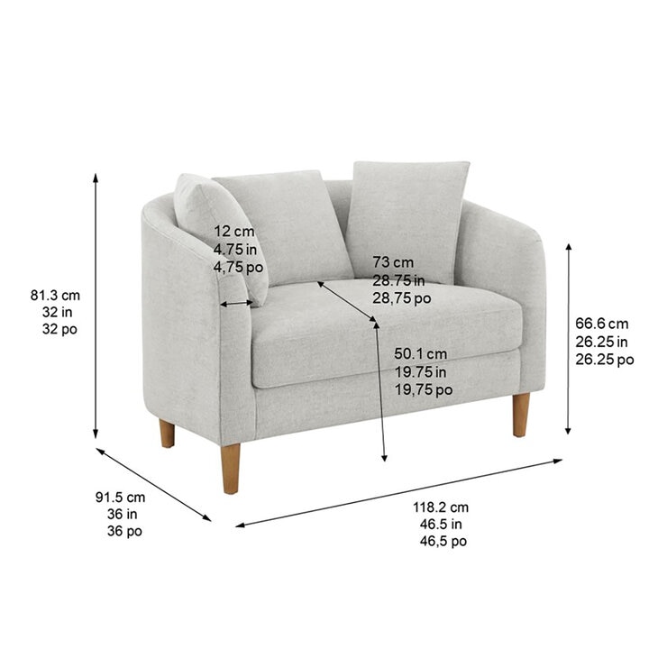 Thomasville, Silla Decorativa de Tela con Otomano de Almacenamiento — Imagen 2 de 4