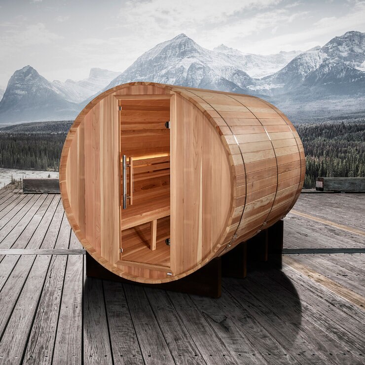 Sauna de Vapor con Diseño de Barril Dynamic Klosters, 6 Personas. — Imagen 1 de 4