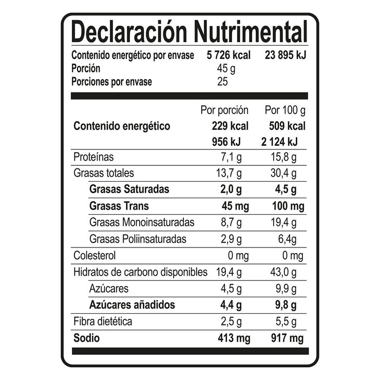 Hot Nuts Cacahuates Cubiertos Sabor Chile y Limón 25 pzas de 45 g — Imagen 4 de 4