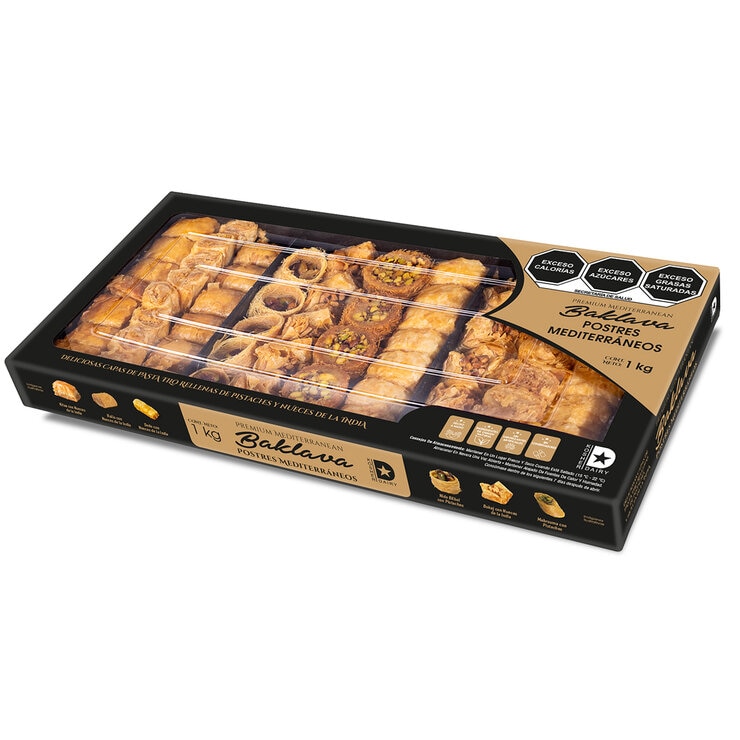 Premium Mediterranean Baklava Postres Mediterráneos 1 kg   — Imagen 4 de 4