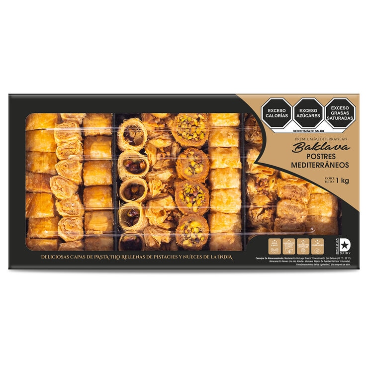 Premium Mediterranean Baklava Postres Mediterráneos 1 kg   — Imagen 1 de 4