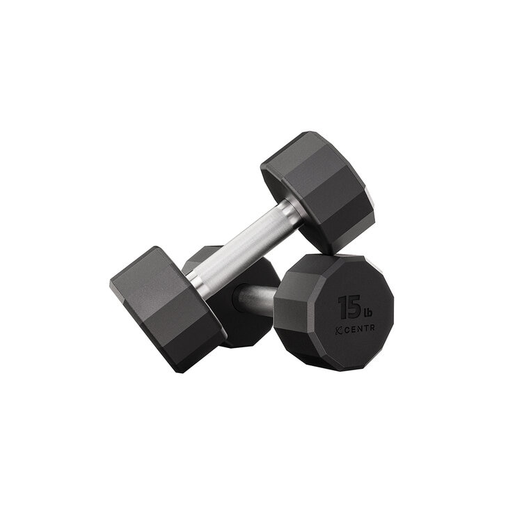 Centr Set de Mancuernas de Caucho de 210 LB con Estantería — Imagen 3 de 3