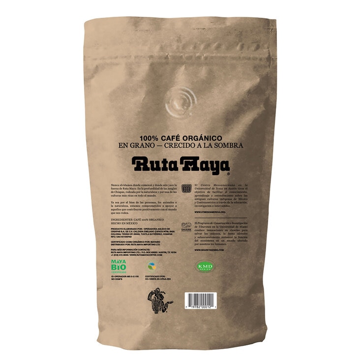 Ruta Maya Café Orgánico de Grano Entero 1 kg — Imagen 3 de 3