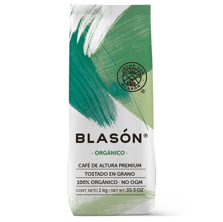 Blasón Café Orgánico en Grano 1 kg — Imagen 1 de 3