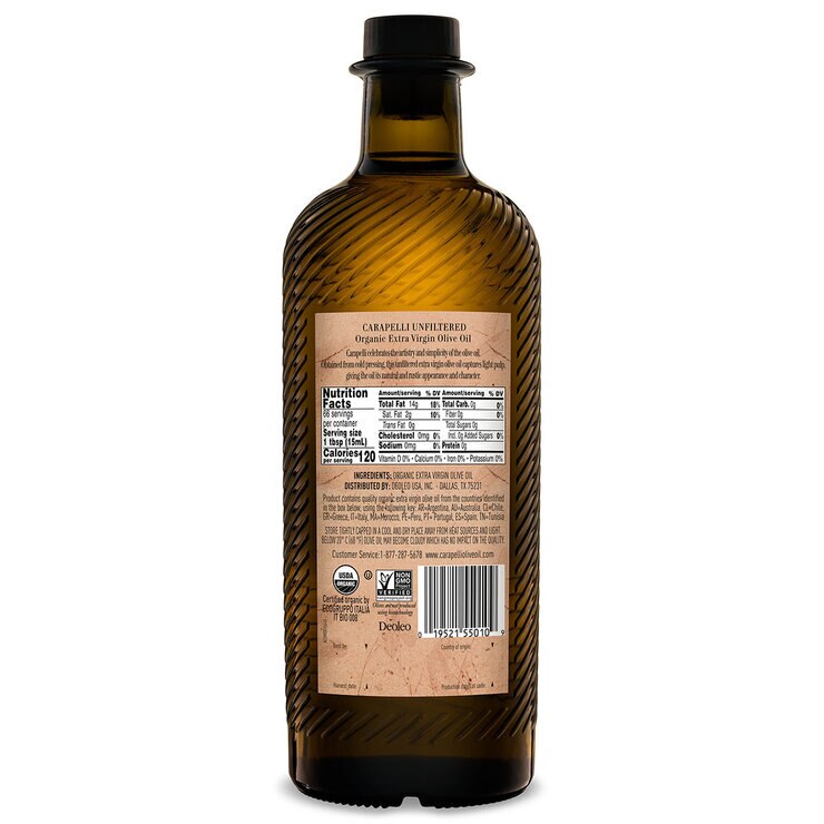 Carapelli Unfiltered Aceite de Oliva Extra Virgen  1 l — Imagen 2 de 2