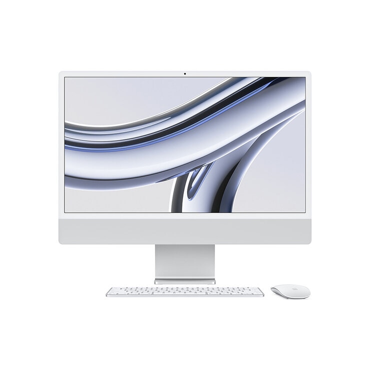 Apple iMac 24" 512GB 4.5K Chip M3 Plata CPU de 8 núcleos GPU de 10 núcleos  — Imagen 1 de 4