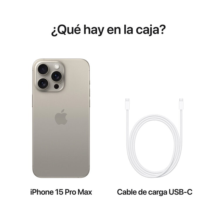 Apple iPhone 15 Pro Max 512GB Titanio Natural — Imagen 3 de 4