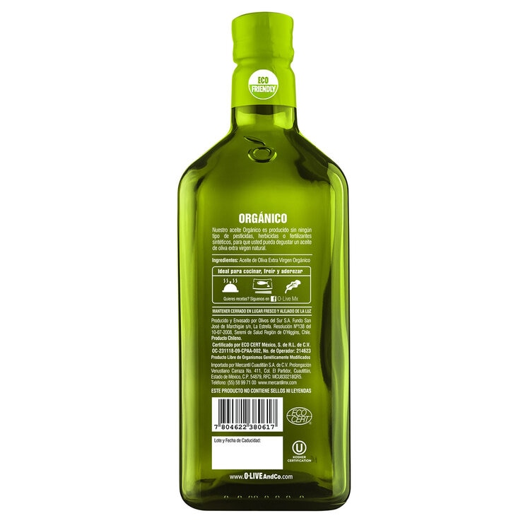 O-Live Aceite de Oliva Extra Virgen Orgánico 1 l — Imagen 2 de 4