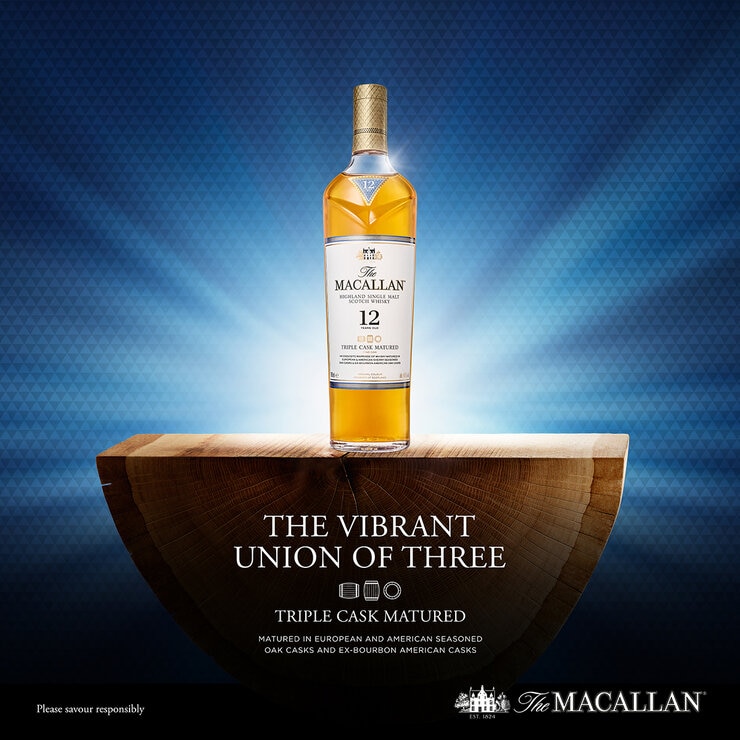 Whisky Macallan 12 Triple Cask 700 ml — Imagen 2 de 3