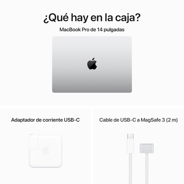 Apple MacBook Pro 14" Chip M3 512GB Plata — Imagen 2 de 4