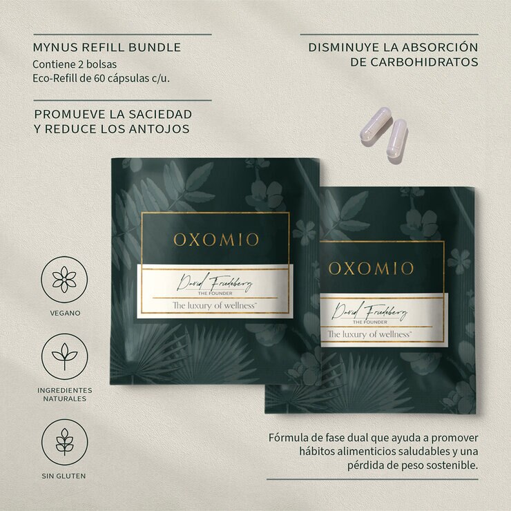 Oxomio Mynus Refill Bundle 2 bolsas de 60 cápsulas c/u — Imagen 2 de 4