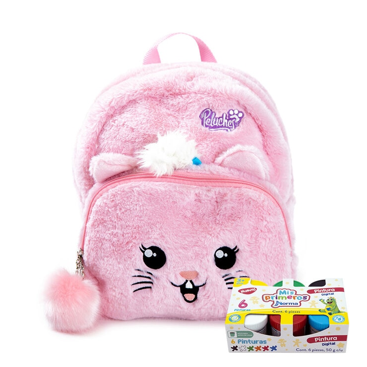 Mochila de Peluche con Kit de Pintura Norma  — Imagen 1 de 4