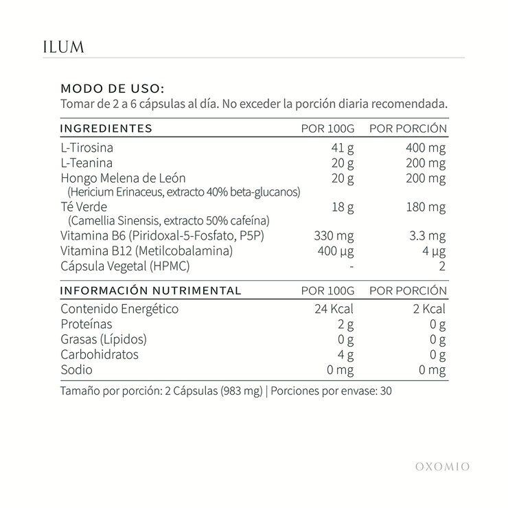 Oxomio Ilum Refill bundle 2 Bolsas de 60 Cápsulas c/u — Imagen 2 de 4