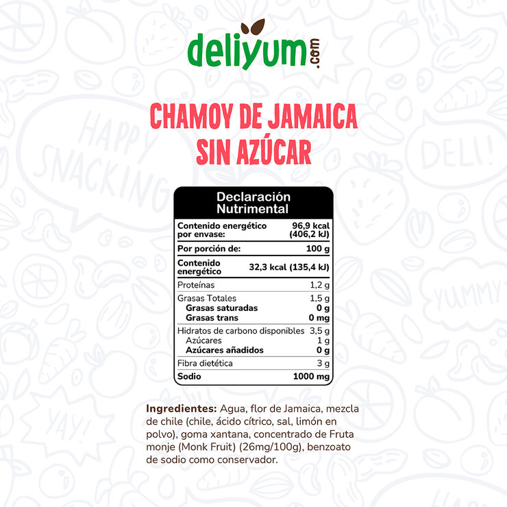 Deliyum Chamoy de Jamaica sin Azúcar 2 pzas de 300g — Imagen 4 de 4
