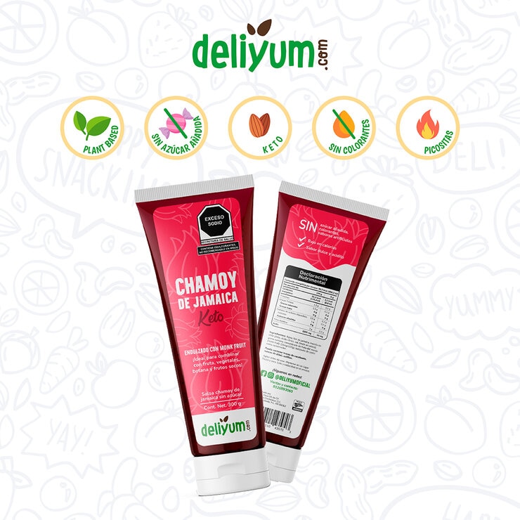 Deliyum Chamoy de Jamaica sin Azúcar 2 pzas de 300g — Imagen 2 de 4