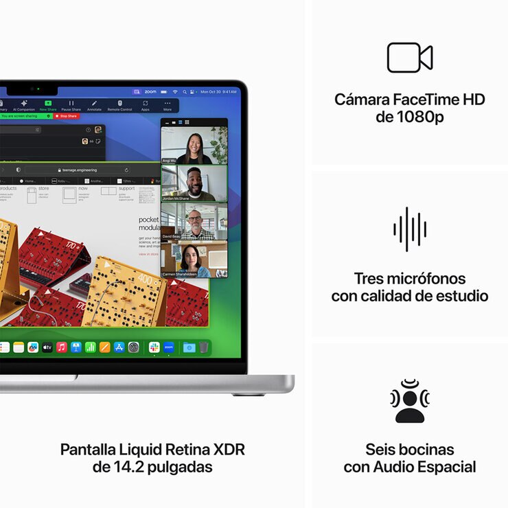 Apple MacBook Pro 14" Chip M3 Pro 512GB Plata — Imagen 4 de 4