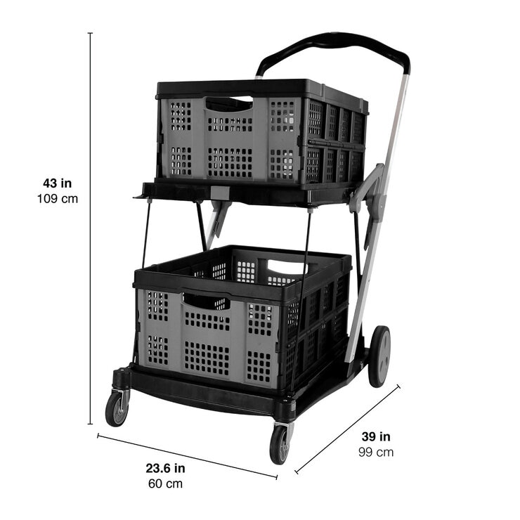 AG Box, Carro de Compras Plegable con Canastas — Imagen 4 de 4