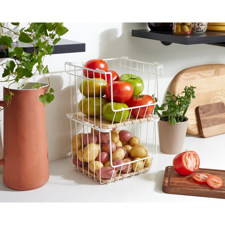 iDesign Juego de 2 Canastas Apilables — Imagen 2 de 4