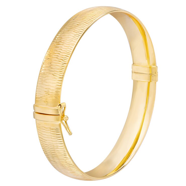 Brazalete con Corte de Diamante, Oro Amarillo de 14k — Imagen 3 de 4