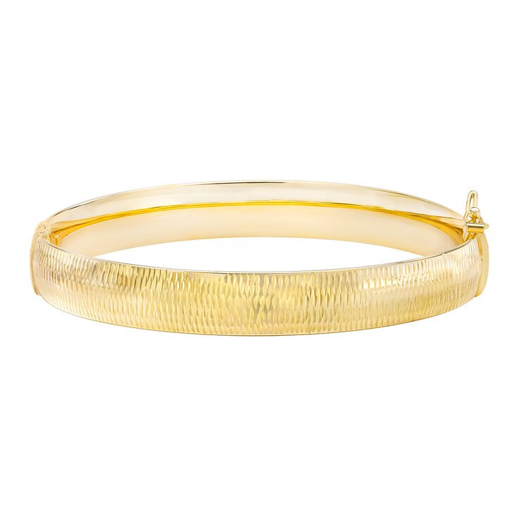Brazalete con Corte de Diamante, Oro Amarillo de 14k — Imagen 1 de 4