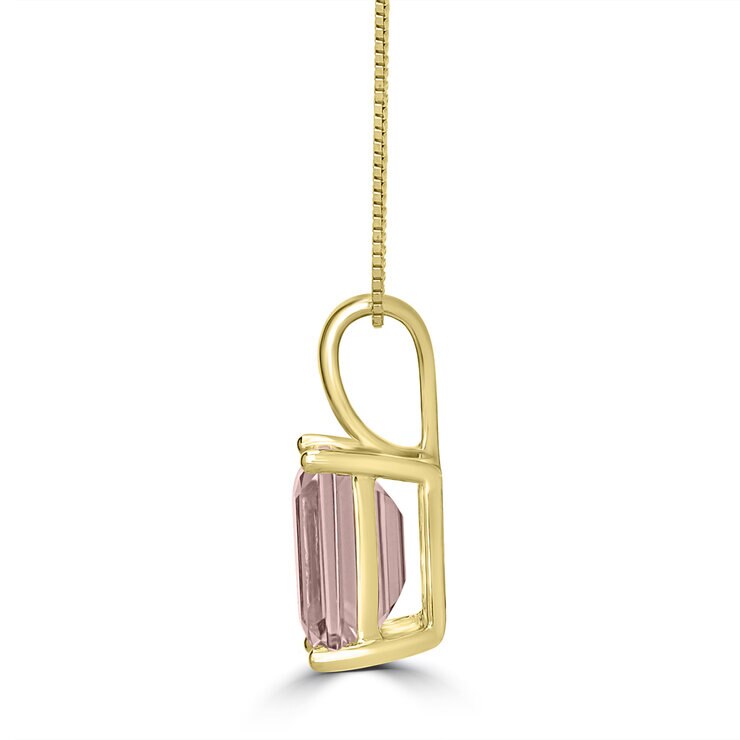 Dije de Morganita, Oro Amarillo de 14k — Imagen 2 de 4