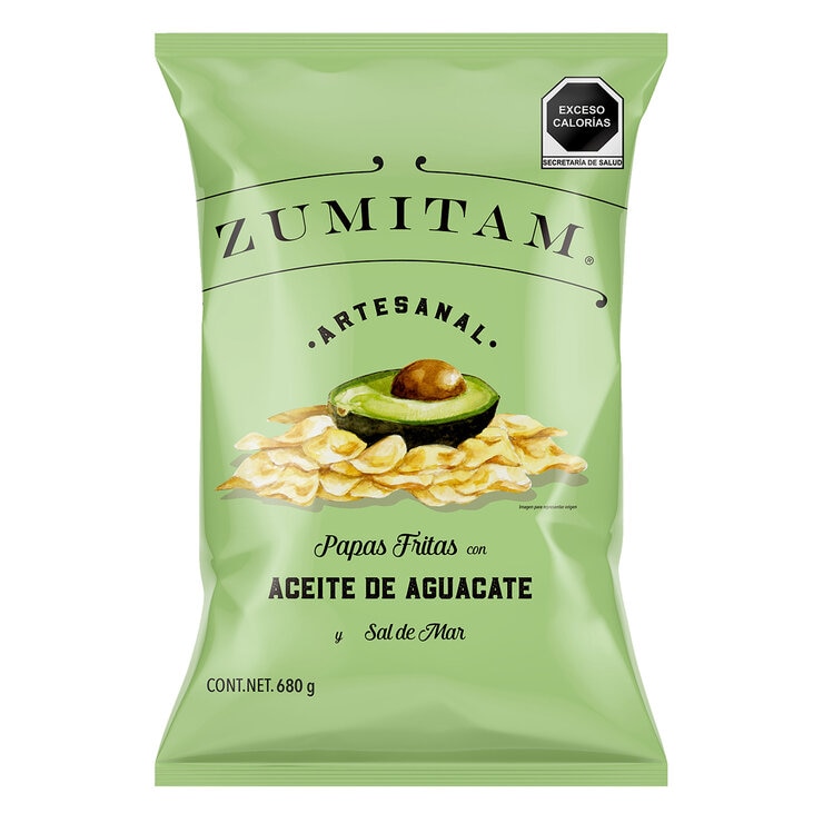 Zumitam Papas Fritas con Aceite de Aguacate y Sal de Mar 680 g