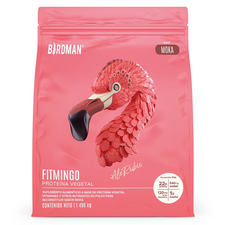 Birdman Fitmingo Proteína Vegetal Sabor Moka 1.496 kg — Imagen 2 de 4