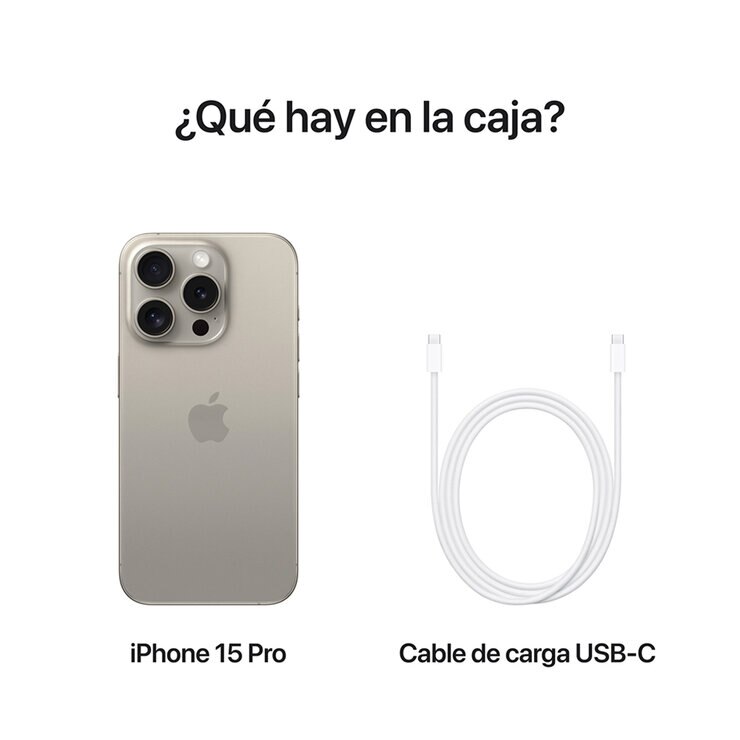 Apple iPhone 15 Pro 256GB Titanio Natural  — Imagen 3 de 4