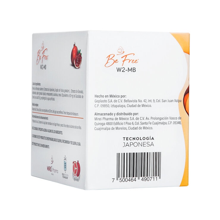 Be Free W2-MB 60 Ampolletas de 5 ml — Imagen 3 de 4