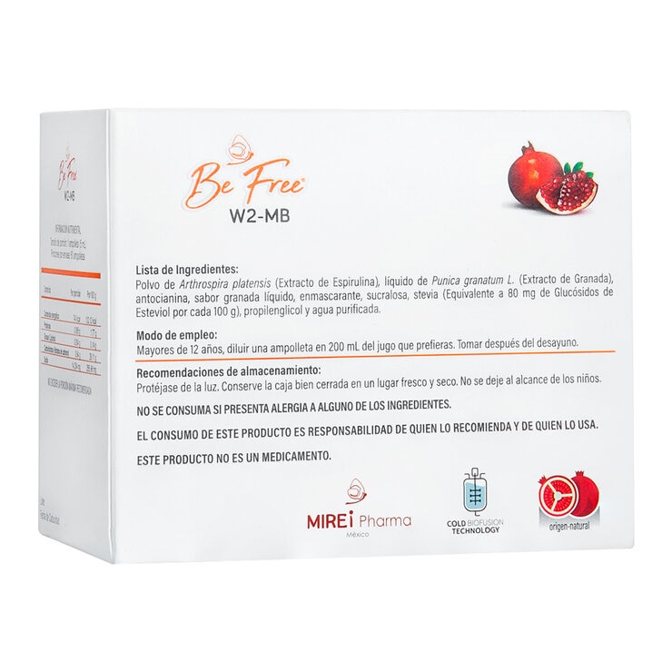 Be Free W2-MB 60 Ampolletas de 5 ml — Imagen 4 de 4