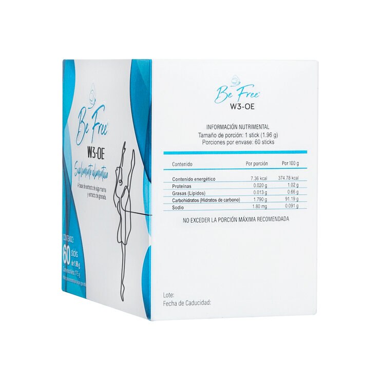 Be Free W3-OE Suplemento Alimenticio 60 Sticks de 1.96g — Imagen 4 de 4