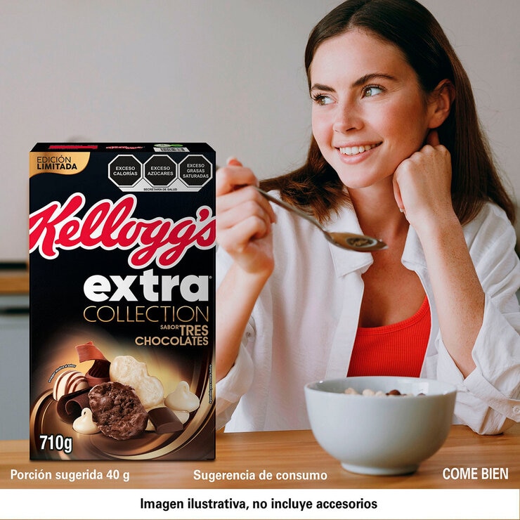 Kellogg's Cereal Extra 3 Chocolates 710 g — Imagen 3 de 4