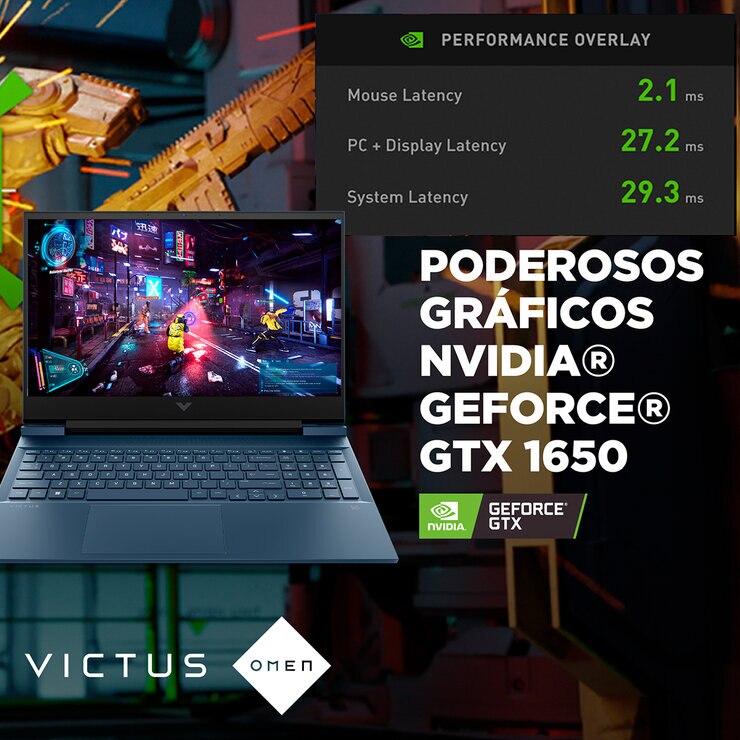HP Victus Gaming 16-d0538la Laptop 16" Full HD Intel Core i5 8GB 512GB SSD — Imagen 2 de 4