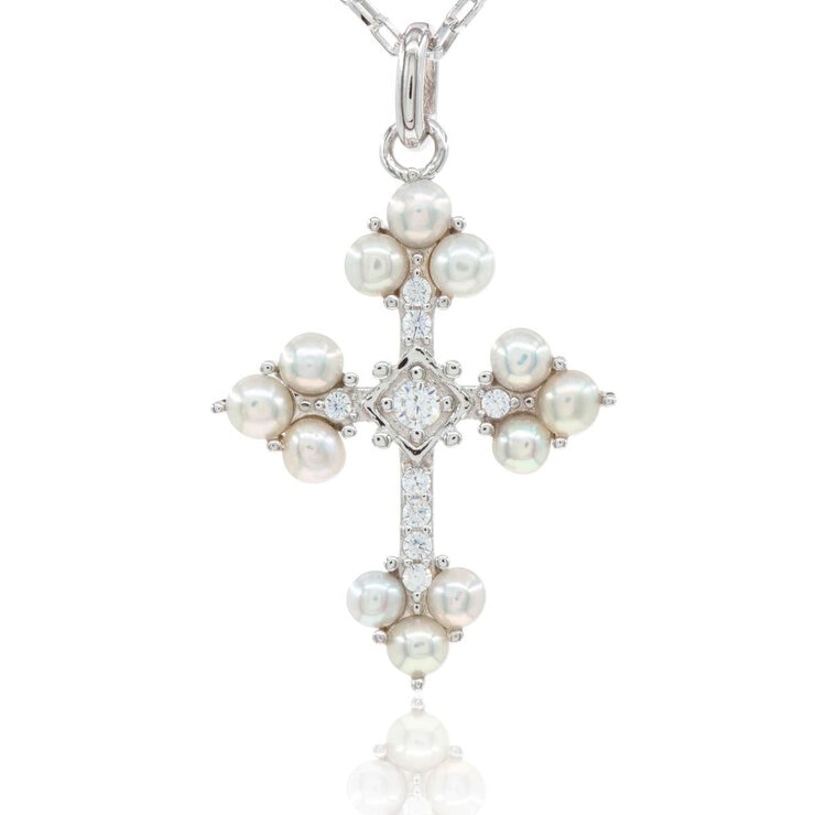 Mayfer, Cadena de Plata con Dije de Cruz — Imagen 2 de 3