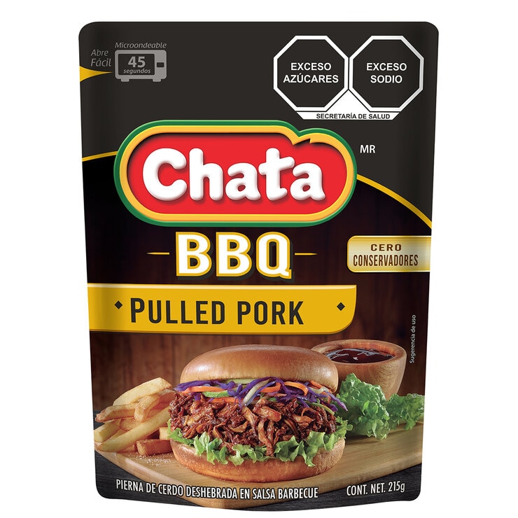 Chata Pulled Pork en Salsa BBQ 4 sobres de 860 g — Imagen 2 de 4