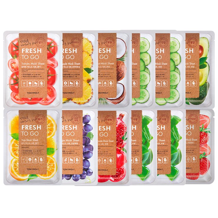 Pack 12 Mascarillas Faciales Fresh To Go — Imagen 1 de 4